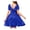 B-royal Blue, variant on Arshiner Girls Tie Back Short Sleeve Ruffle Hem Off Shoulder Casual Elegant Dresses