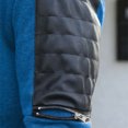 thumbnail image 5 of mihongmao Airport Outfits for Men 2026 Men's Solid Color Sports Pants Zipper Pocket Long Sleeve Collar Set Blue XL, 5 of 8