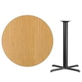 thumbnail image 3 of Flash Furniture 42'' Round Natural Laminate Table Top with 33'' x 33'' Bar Height Table Base, 3 of 3