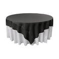 thumbnail image 1 of LA Linen TCpop90x90-BlackP24 Polyester Poplin Square Tablecloth, Black - 90 x 90 in., 1 of 4