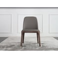 thumbnail image 2 of Casabianca Home Eric Set of 2 dining chair in gray pu-leather., 2 of 9