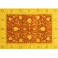 thumbnail image 1 of Ahgly Company Machine Washable Indoor Rectangle Oriental Yellow Traditional Area Rugs, 5' x 7', 1 of 4