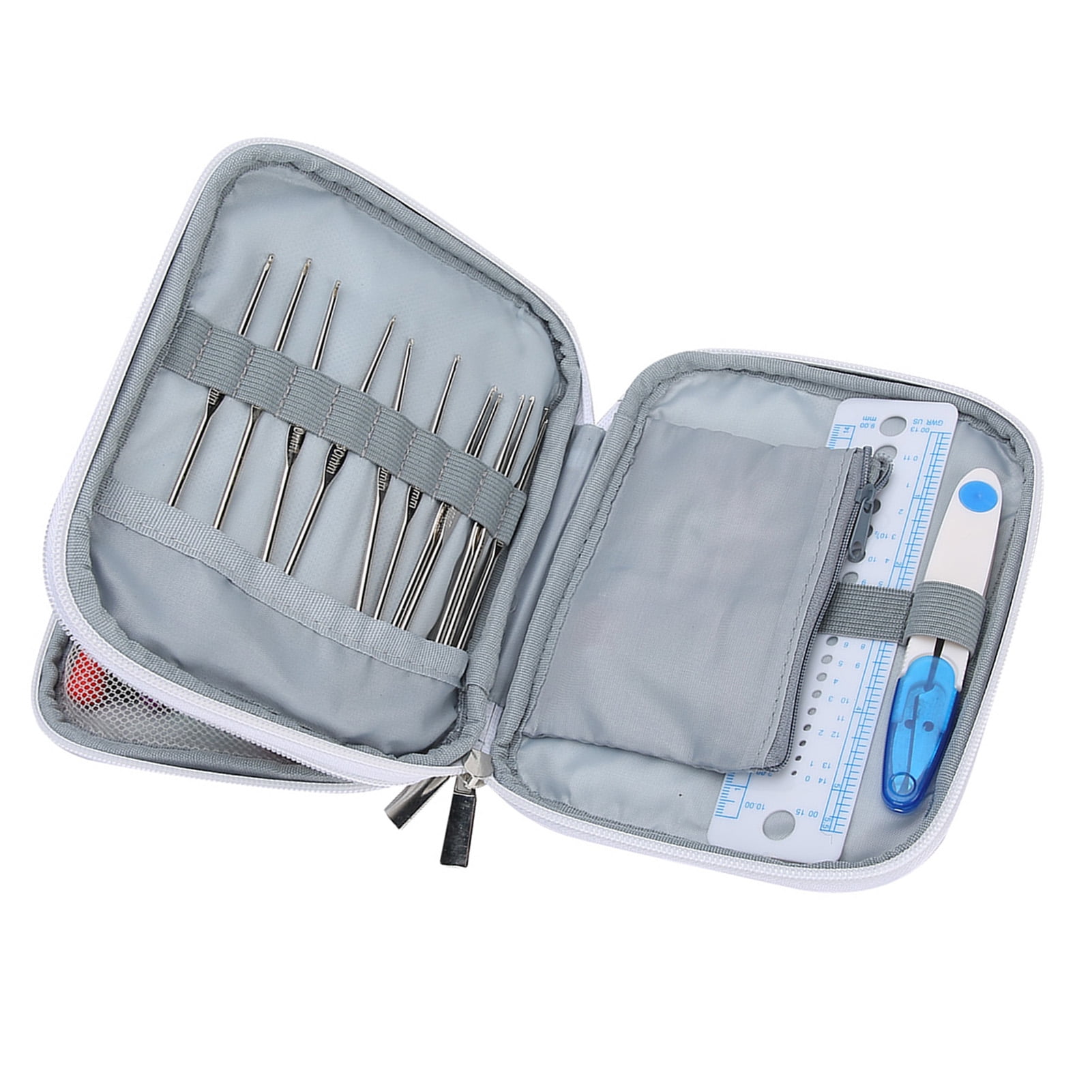 NestledNature Crochet Hooks Set, Ergonomic Soft Grip Handles Knitting Kits, 72Pcs Crochet Hooks Knitting Tools Set Storage Case Accessory For Crochet Beginners