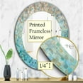 thumbnail image 4 of Designart 'Blocked Abstract' Miroir Traditionnel - Miroir Mural Ovale ou Rond - 24x36, 4 of 4