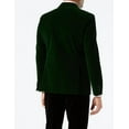 thumbnail image 3 of Men’s Velvet Double Breasted Tuxedo Suit Jacket Smoking Dinner Blazer Retro Classic Tailored Fit, 3 of 5