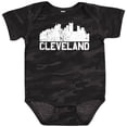 thumbnail image 3 of Inktastic Cleveland Skyline Grunge White Boys or Girls Baby Bodysuit, 3 of 5