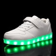 thumbnail image 2 of YAZI  LED Light up Shoes Kids Low LED Sneakers USB Rechargeable Glowing Luminous for Boys Girls Toddler Child, 2 of 2