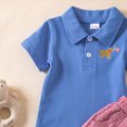 thumbnail image 4 of Baby Boy Outfit Clothes Kids Unisex Spring Summer Cotton Cute Prints Short Sleeved Training 0 6 12 18 24 Months 2T 3T Shirt Shorts Set New Born for Twins Outfits 2PCS, 4 of 6