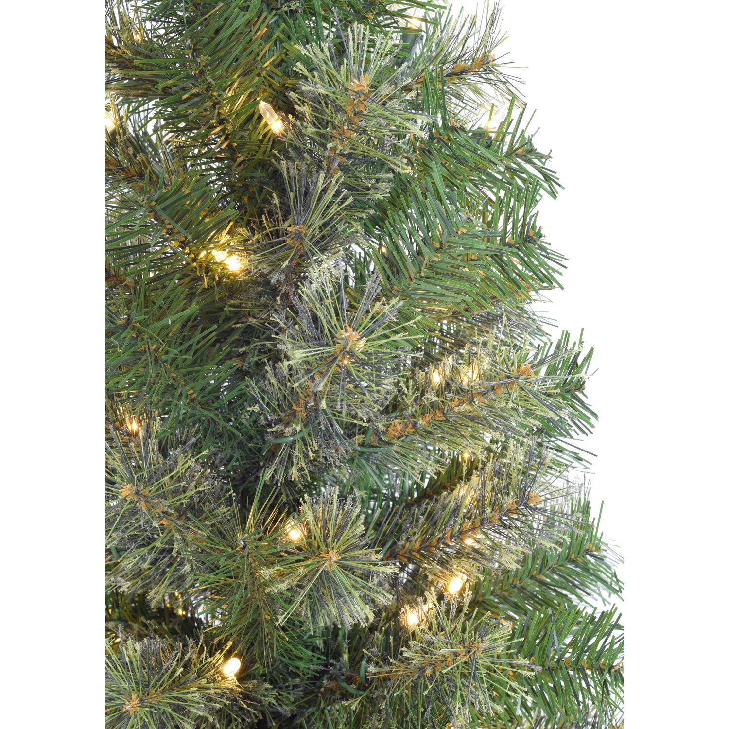 Fraser Hill Farm 4-Ft. Set of 2 Porch Accent Tree in Black Pot with Warm White LED Lighting - image 3 of 6