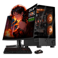 thumbnail image 1 of Xtreme PC Gaming MSI Geforce RTX 4060 AMD Ryzen 5 5500 16GB SSD 1TB Monitor 23.8 165Hz Teclado Mouse WIFI Black negro, 1 of 6