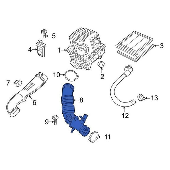 Phyun For Jeep Renegade 2015-2018 Jeep 68256372Aa Engine Air Intake Hose