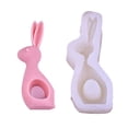 thumbnail image 3 of 3D Rabbit Silicone Soap Mold Easter Day Bunny Shape Fondant Cake Decorating Mould, Bakeware Mousse Candy Jelly Ice Pudding Chocolate Mould Candle Making Mould, Resin Clay Molding Baking Mold, 3 of 9