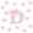 Pink D, variant on Meiyoeat Cartoon Glitter Print Bow Twin Comforter Sets for Women Kids, Kawaii Monogram J Bedding Set, Pink, Pink Reversible, 2 Pieces