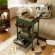 thumbnail image 5 of Carrito organizador con estantes con cajones de varias capas, gran capacidad, color verde, 5 of 6