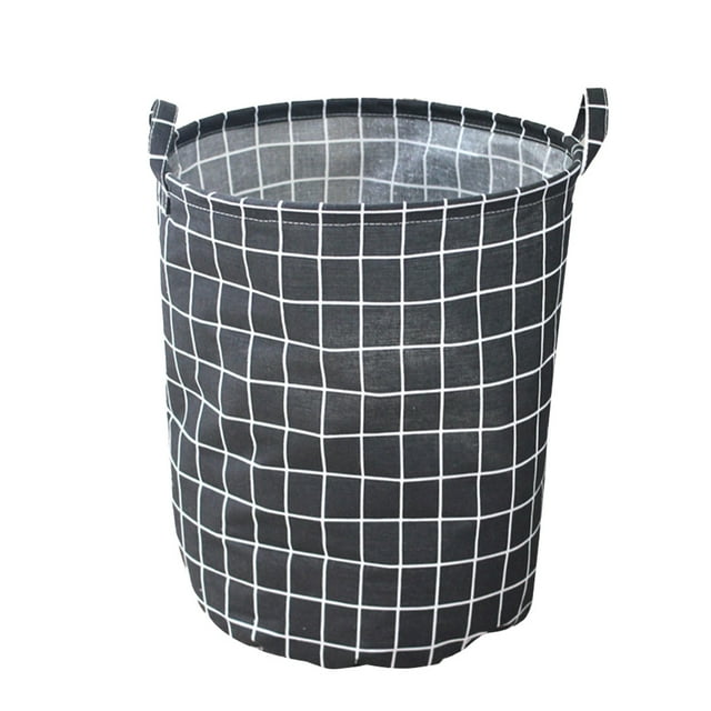 Cesta de ropa sucia plegable impermeable, cesta de ropa sucia, caja de almacenamiento de lino de algodón para la colección de juguetes