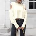 thumbnail image 3 of Vedolay Fall Sweaters for Women 2023 Fall Sweater 2023 Long Sleeve Soft Ribbed Knit Pullover Tops,White M, 3 of 5