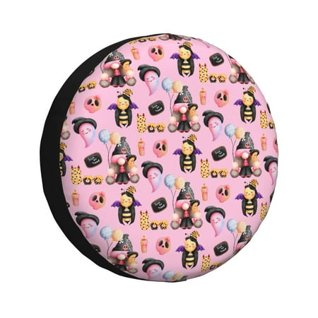 Zeuib 2336109497 Tire Cover Wheel Cover Spare Tire Cover Anti-UV Waterproof spare tire cover for Trailers RV Truck and Camper-17 inch