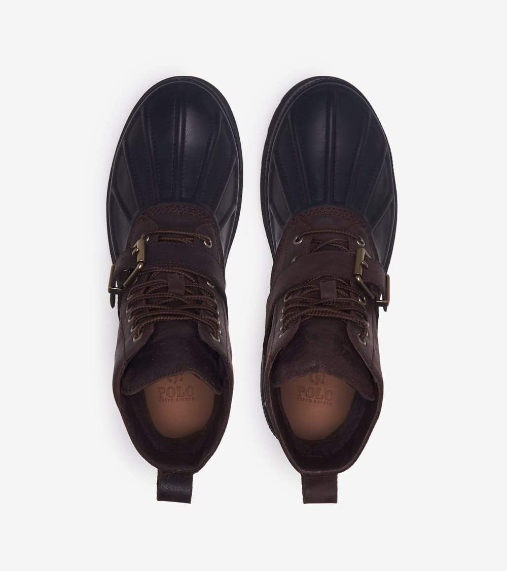 ✅Polo Ralph Lauren Oslo High Men\'s Brown Black Waterproof Lifestyle Boots YUM92 Polo Ralph Lauren Oslo High Men main image 2