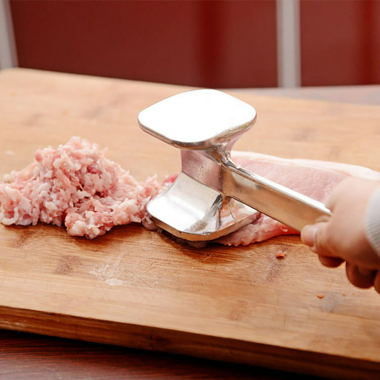  Meat Tenderizer 1 pcs - Aluminium Meat Mallet - Dual-Sided Meat  Tenderizer Tool Kitchen Meat Pounder Home Meat Hammer for Tenderizing Ice  Steak - Stainless Veal & Chicken Safe Meat Beater