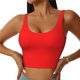 thumbnail image 1 of Fotbe Red Sujetador Deportivo Largo sin Aros para Mujer con Almohadillas y Soporte Medio, Transpirable y Absorbente, Camiseta Tipo Chaleco o Tank Top-X-Large, 1 of 8