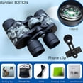 thumbnail image 1 of CHUANK Adult HD 10X50 Binoculars - Compact Long-Distance Observation  Suitable for Bird Watching  Sports  Traveling  Hunting  and Concerts - Includes Carrying Case and Shoulder Strap  Per, 1 of 7