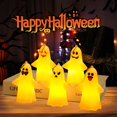 thumbnail image 2 of Lámpara colgante de luz fantasma para Halloween, adornos para fiesta, suministros de decoración del hogar, regalos, 5/10 piezas, 2023, 2 of 4