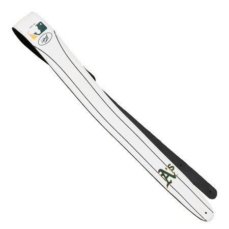 UPC 014367634761 product image for Oakland Athletics Peavey Leather Guitar Strap - White - No Size | upcitemdb.com