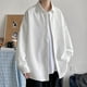 thumbnail image 1 of pstuiky camisas de manga larga para hombre, Camisa informal de moda para hombre, con botones, solapa y mangas, transpirable Tops de hombre xxxl, 1 of 4