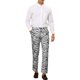 thumbnail image 2 of Pantalones impresos INSPIRE CHIC para hombre, pantalones rectos con estampado de leopardo, 36 negro y blanco, 2 of 5
