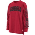 thumbnail image 2 of Women's Pressbox Red Georgia Bulldogs Two-Hit Canyon Long Sleeve T-Shirt, 2 of 4