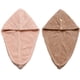 thumbnail image 1 of Toallas de microfibra súper absorbentes para secar el cabello, 2 paquetes, turbantes para envolver el cabello de secado rápido, 10 x 26 pulgadas, 1 of 5