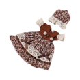 thumbnail image 3 of Conjunto de 2 vestidos a escala 1:6 para vestir muñecas hechas a mano, accesorios elegantes y adorables para coleccionar. marrón, 3 of 9