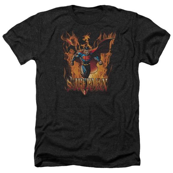 Superman - Through The Fire - Heather Short Sleeve Shirt - XX-Large