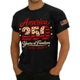 thumbnail image 3 of Trgacdwlo S-4XL 250th Anniversary T Shirt 1776-2026 Flag Print Short Sleeve Big and Tall Shirts for Men Independence Day Red White and Blue Men's 4th of July Shirt Black 4XL, 3 of 4