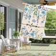 thumbnail image 3 of Summer Welcome House Flag 28 x 40 Inch Funny Blue Floral Spring Garden Yard Flag Burlap Double Sided Seasonal Farmhouse Wedding Outdoor Decoration, 3 of 6