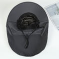 thumbnail image 5 of NFTIGB UV Protection Hiking Hat, Removable Neck Flap Fishing Cap, 22.4 inches / 57 cm, Beige, 5 of 9
