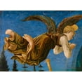 thumbnail image 2 of Pesellino, Francesco 14x12 Black Ornate Wood Framed with Double Matting Museum Art Print Titled - Angelo I, 2 of 4