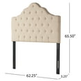 thumbnail image 3 of Mardi Fabric Queen/ Full Headboard, Beige, 3 of 10