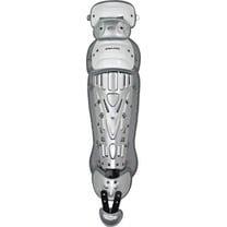 Rawlings Velo Baseball Intermediate Leg Guards | White/Silver | Intermediate