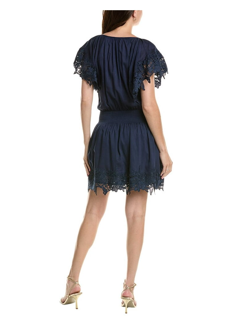 Ramy Brook womens Jacy Linen-Blend Mini Dress, xs, Blue - Walmart.com