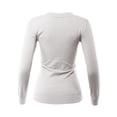 thumbnail image 3 of A2Y Women's Fitted V-Neck Long Sleeve Premium Pullover Viscose Sweater White L, 3 of 5