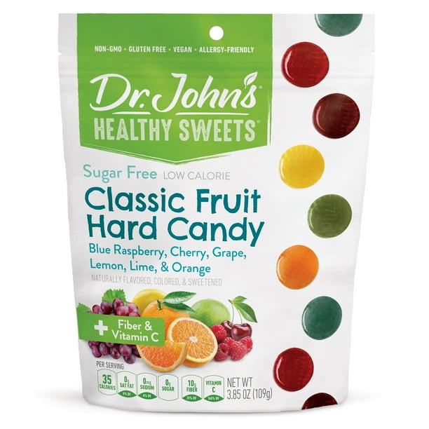 Dr. John's Healthy Sweets SugarFree Classic Fruit Hard Candies (24 count, 3.85 OZ)