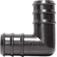 Hydrofarm AAEL100 Active Aqua Elbow Connector, 1Inch, Black