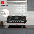 thumbnail image 2 of Gasland Chef 30 in. NG/LPG Convertible Gas Cooktop in Porcelain Enamel with 5 Burners, 2 of 10