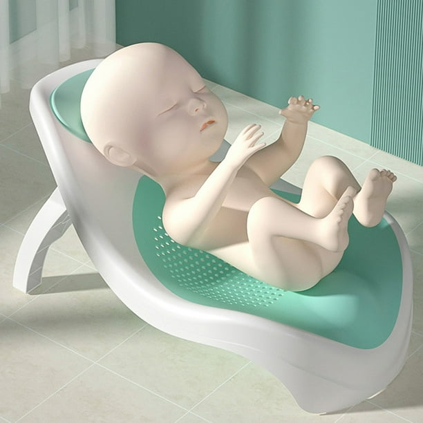 Soporte De Bañera De Bebé Plegable, Orificios De Drenaje Colgantes Fáciles De Soporte De Baño Para Bebés Para Uso Diario Para Bebés