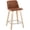 Camel Faux Leather/Square Chrome Footrest, variant on Toriano Counter Stools for Kitchen Counter, Counter Height Chairs, Bar Stools Set of 2, Counter Height Stools, Counter Height Chairs, Bar Stools For Kitchen Island (Cream Fabric)