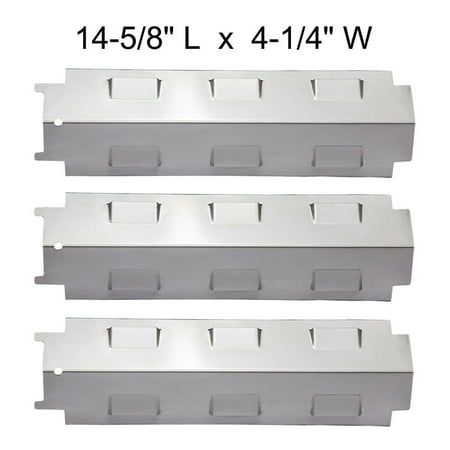 Set of three heat plates for Gas Grill Models from Char-broil, Grill King, Brinkmann, Kenmore, Thermos and other