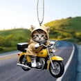 thumbnail image 4 of Hip Hop Riding A Motorcycle Cartoon Acrylic Keychain Pendant Car Key Backpack Pendant, 4 of 6