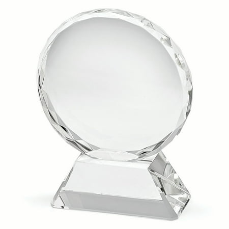 Optical Crystal Medium Round Award Inspirational Trophy Office