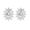 Yellow Gold, variant on Sage 18k White Gold Plated Stud Earrings with Simulated Diamond Crystals for Women